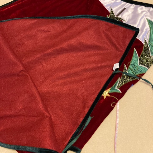 Christmas tree skirt velvet - Picture 4 of 4
